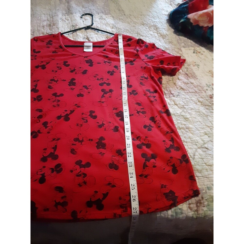 Disney Mickey Mouse graphic 1x T-shirt red Mickey - Picture 10 of 13